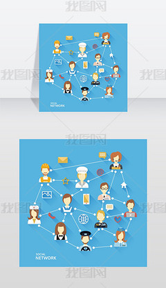 全球网络图专题模板-全球网络图